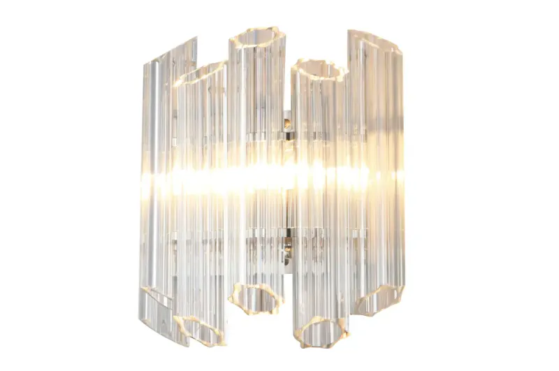 Vegglampe klart glass 