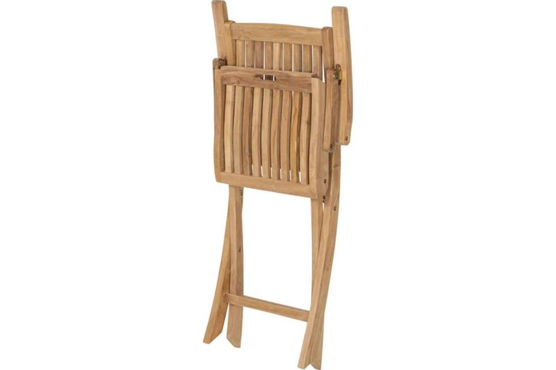Teak klappstol m armlene*