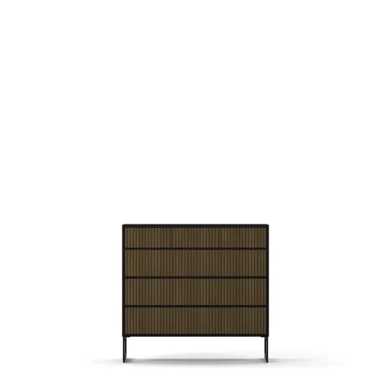 Kommode Walnut line 3+3 skuffer