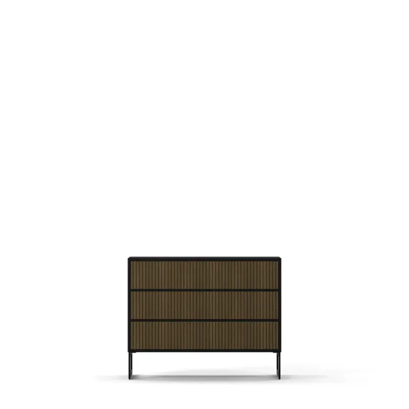 Kommode Walnut line 3 skuffer*
