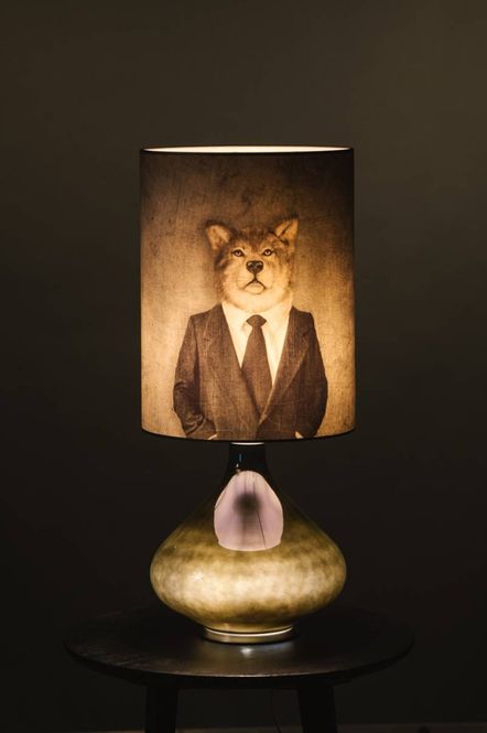 Hovedbilde Flavia lampe stor H70 cm Velvet Wolf*