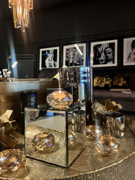 Telysholder Amber glass 