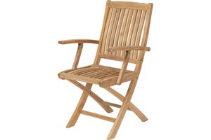Hovedbilde Teak klappstol m armlene*