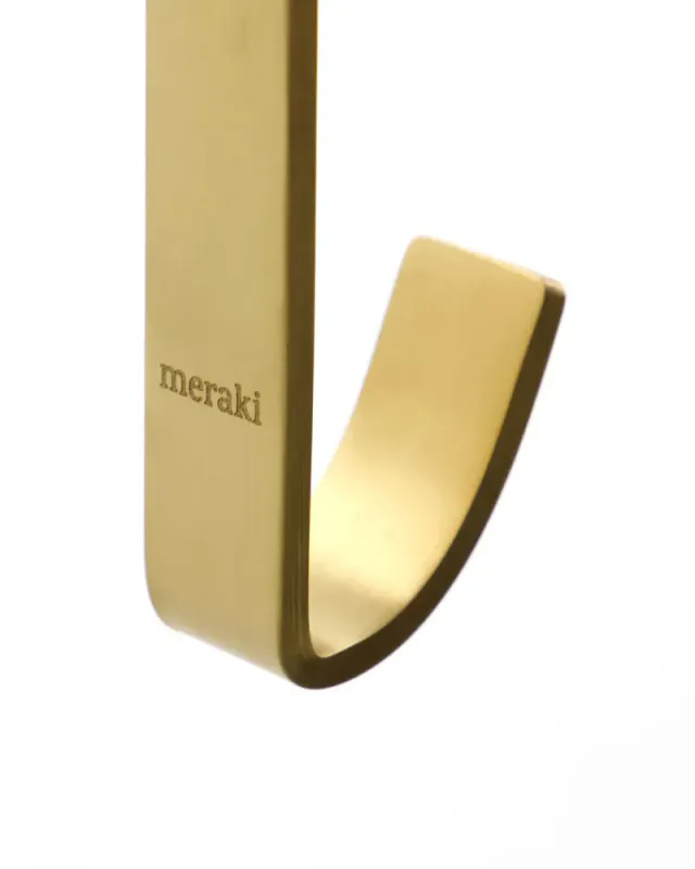 Knagg enkel messing 3pk