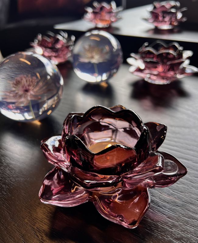 Telysholder Lotus glass