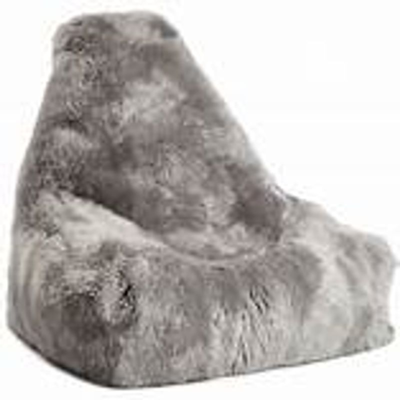 Sekkestol / beanbag i ekte saueskinn