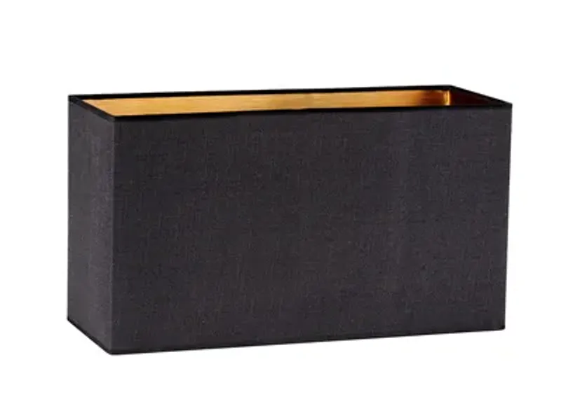 Bordlampe Venice Black  inkl skjerm REKTANGULÆR  h 74 cm